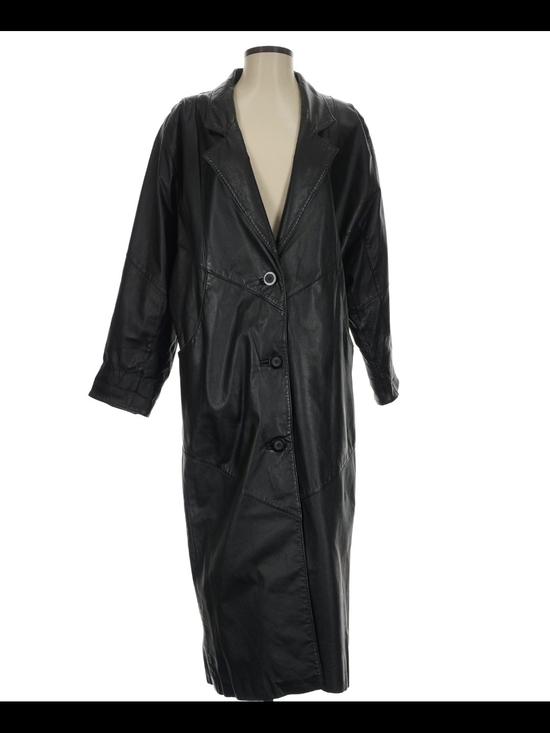 Avanti Jackets & Blazers - Avanti Black Long Leather Coat - Women's Jacket